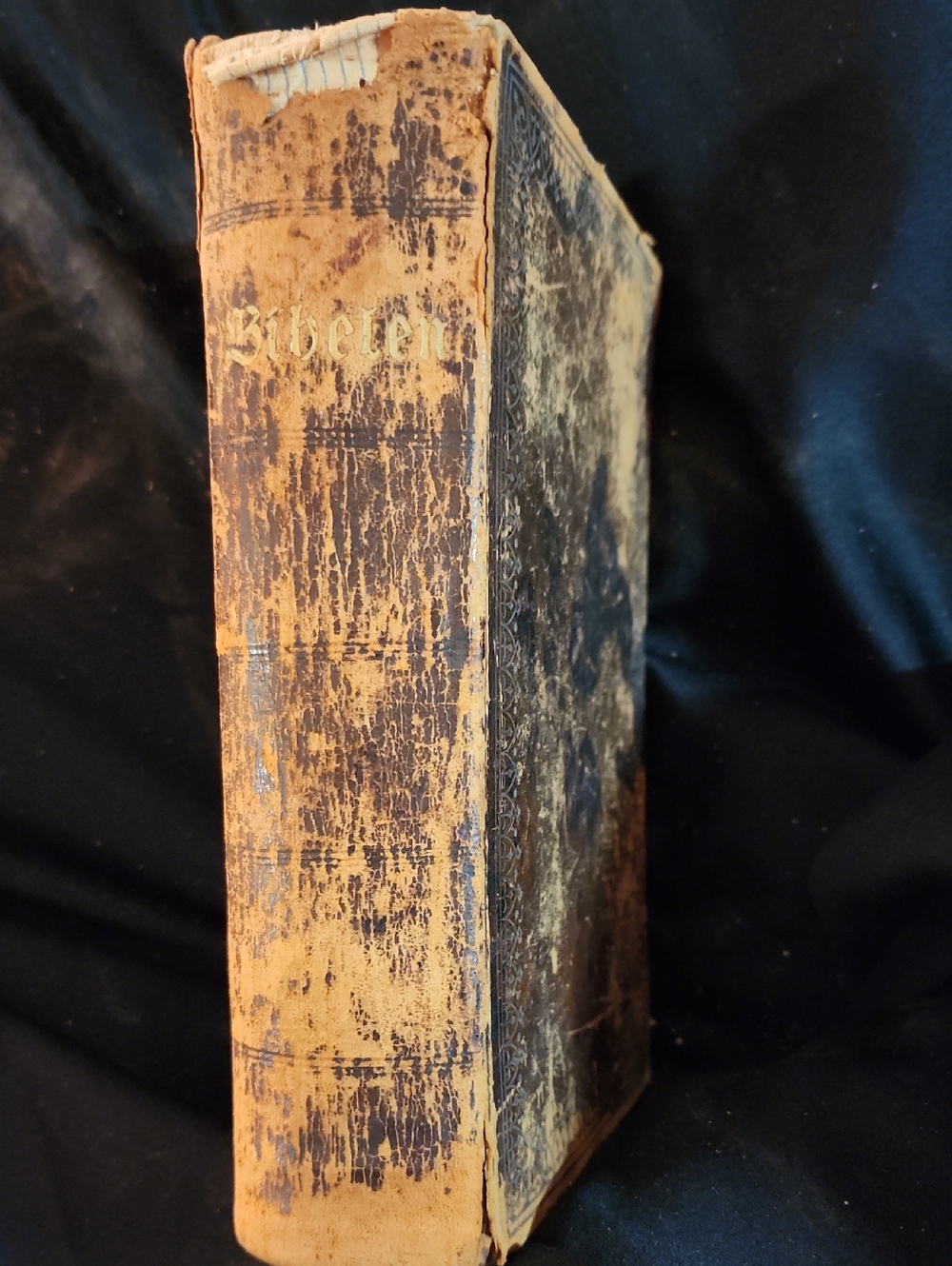 Vintage Swedish Bible Typography Print From 1800-1900